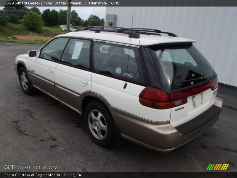 Glacier White / Gray 1999 Subaru Legacy Limited Outback Wagon