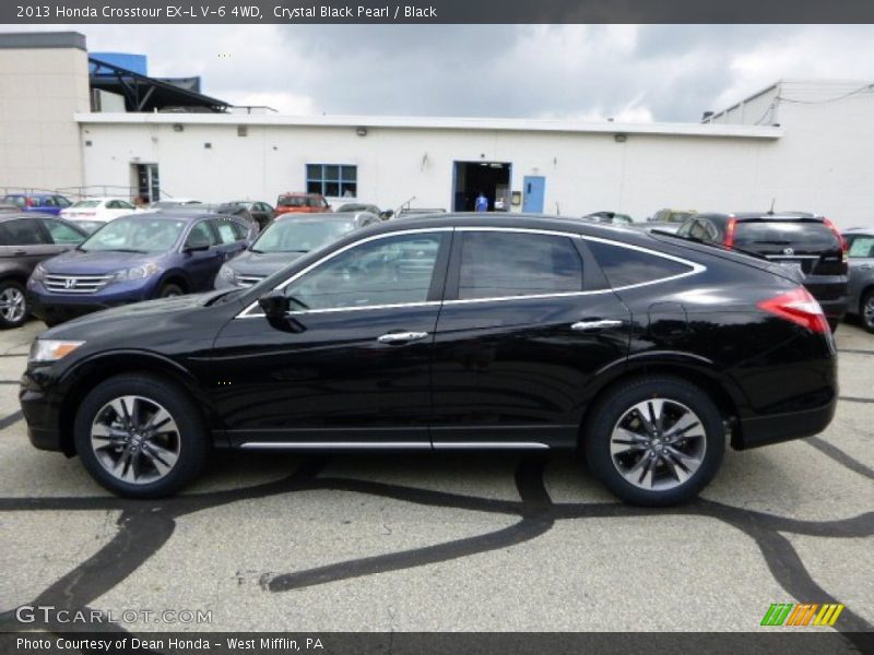 Crystal Black Pearl / Black 2013 Honda Crosstour EX-L V-6 4WD