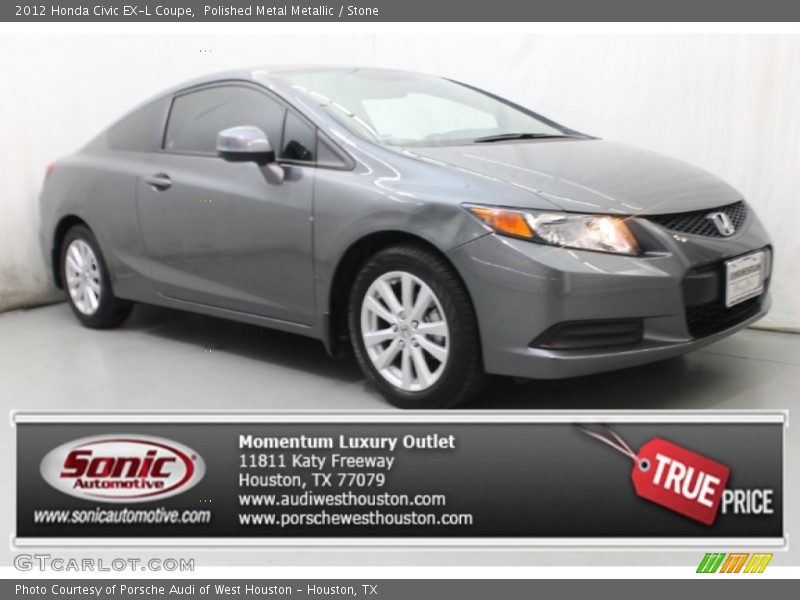 Polished Metal Metallic / Stone 2012 Honda Civic EX-L Coupe