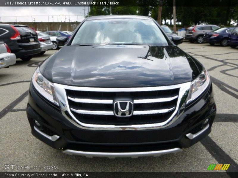 Crystal Black Pearl / Black 2013 Honda Crosstour EX-L V-6 4WD