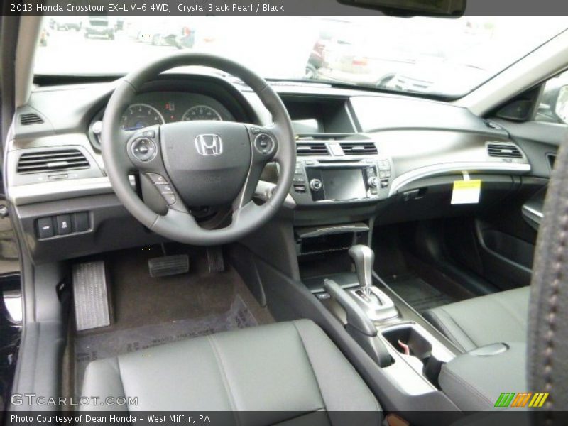 Crystal Black Pearl / Black 2013 Honda Crosstour EX-L V-6 4WD