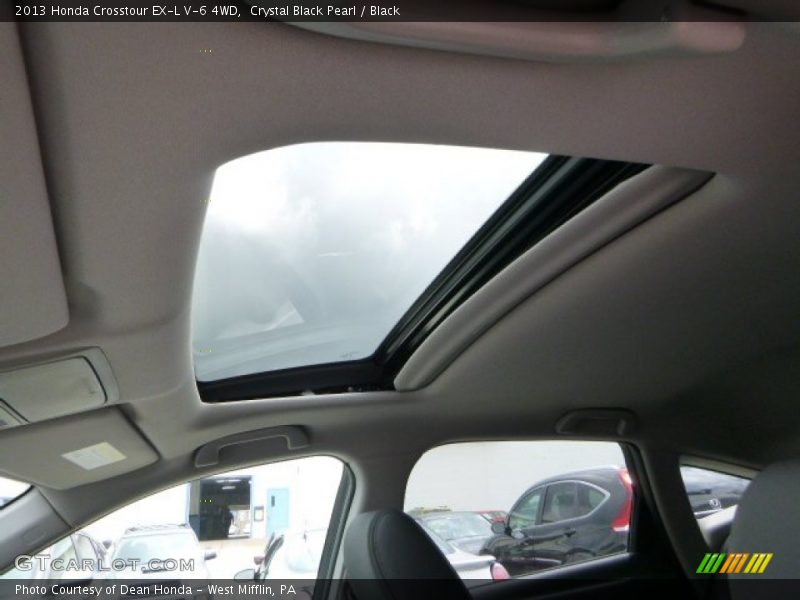 Crystal Black Pearl / Black 2013 Honda Crosstour EX-L V-6 4WD