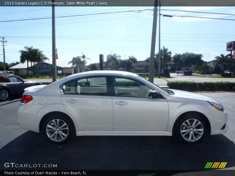 Satin White Pearl / Ivory 2014 Subaru Legacy 2.5i Premium