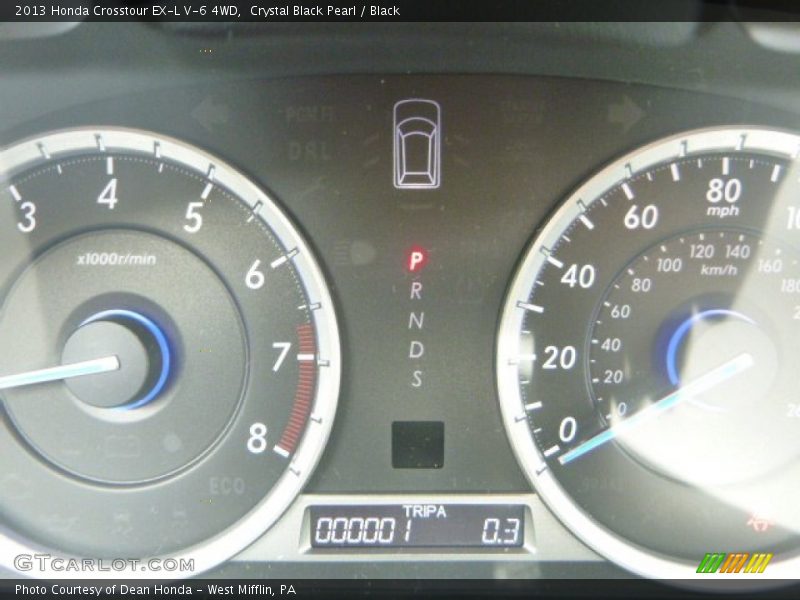 Crystal Black Pearl / Black 2013 Honda Crosstour EX-L V-6 4WD
