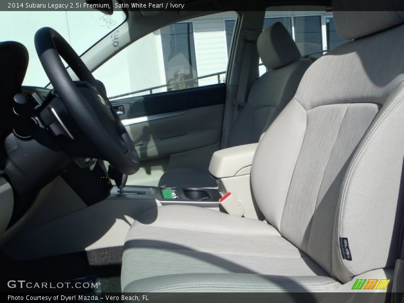 Satin White Pearl / Ivory 2014 Subaru Legacy 2.5i Premium