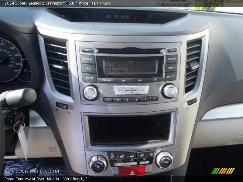Satin White Pearl / Ivory 2014 Subaru Legacy 2.5i Premium