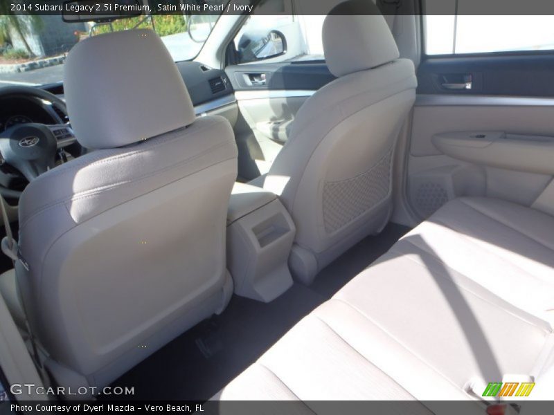 Satin White Pearl / Ivory 2014 Subaru Legacy 2.5i Premium