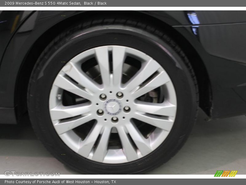 Black / Black 2009 Mercedes-Benz S 550 4Matic Sedan
