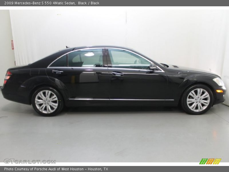 Black / Black 2009 Mercedes-Benz S 550 4Matic Sedan