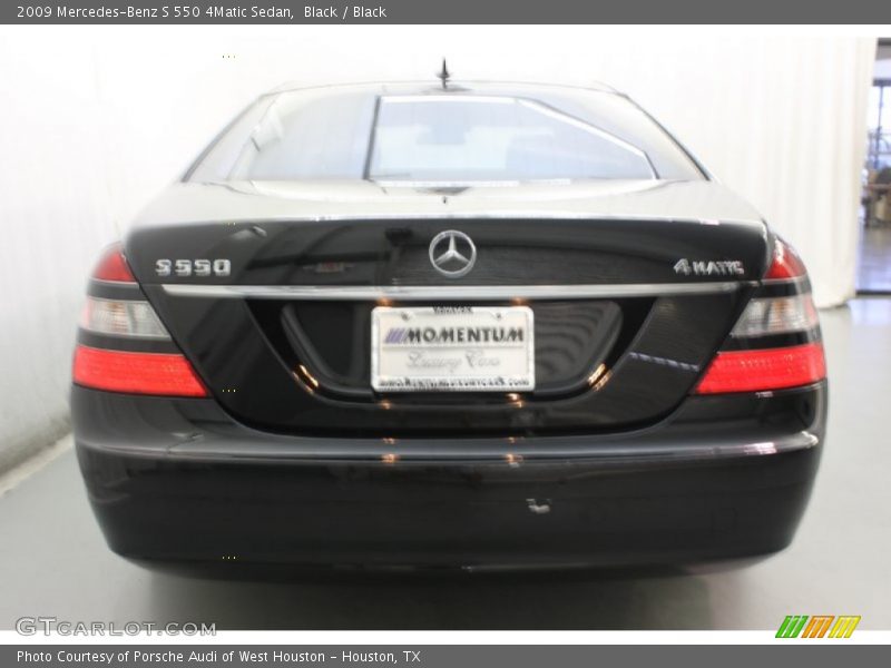 Black / Black 2009 Mercedes-Benz S 550 4Matic Sedan