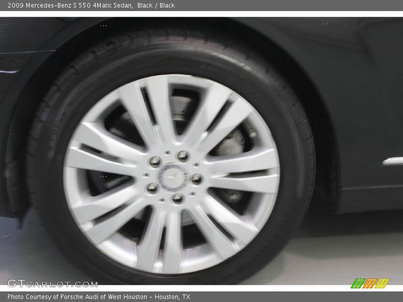 Black / Black 2009 Mercedes-Benz S 550 4Matic Sedan