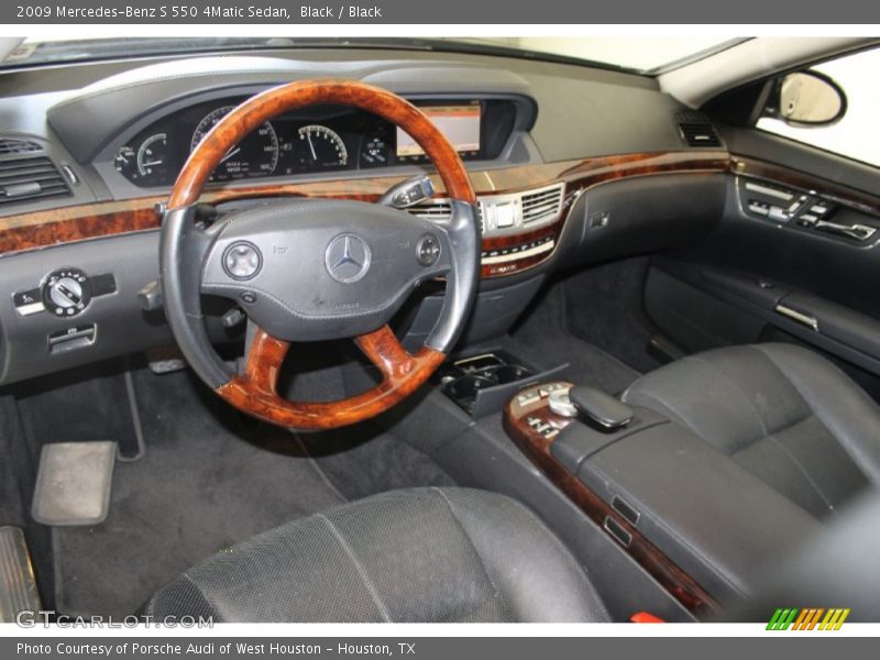 Black / Black 2009 Mercedes-Benz S 550 4Matic Sedan