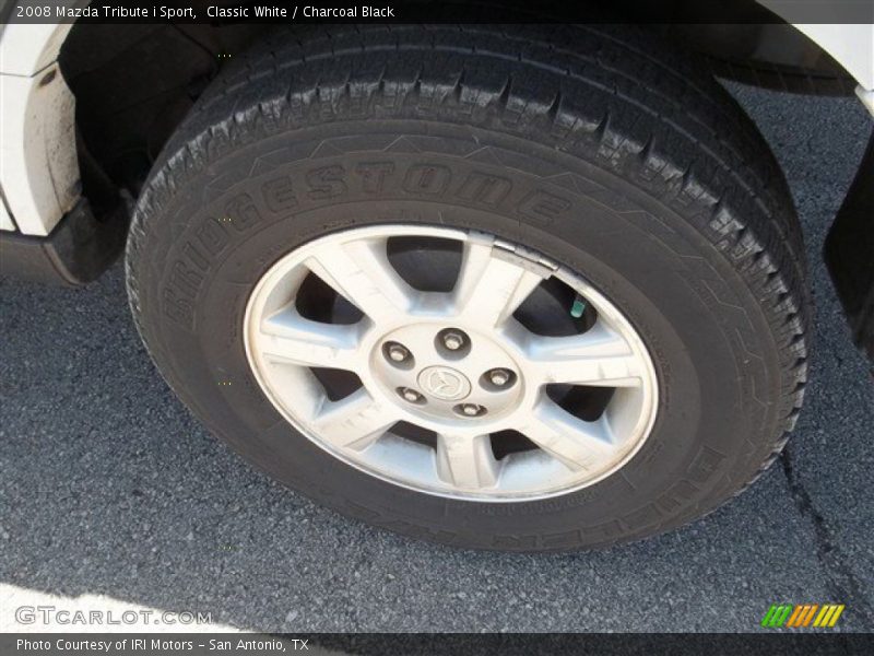 Classic White / Charcoal Black 2008 Mazda Tribute i Sport