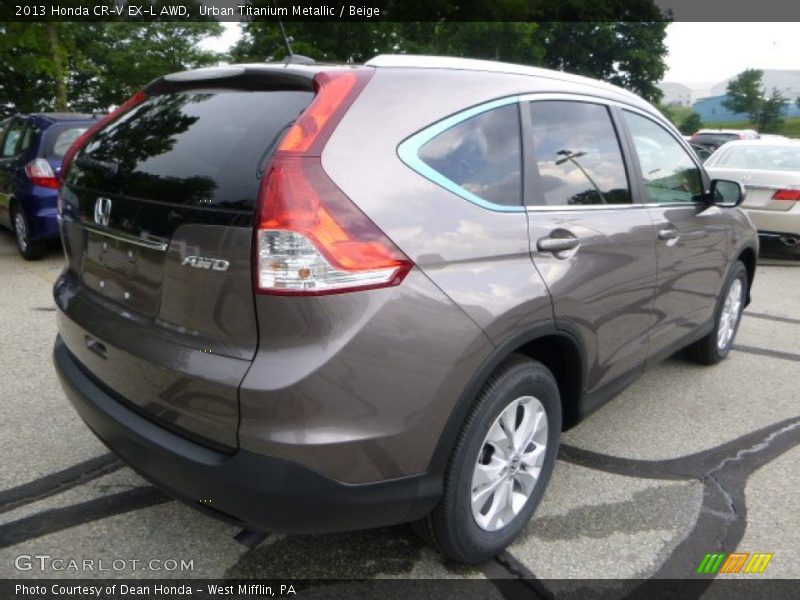 Urban Titanium Metallic / Beige 2013 Honda CR-V EX-L AWD