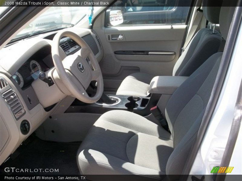 Classic White / Charcoal Black 2008 Mazda Tribute i Sport