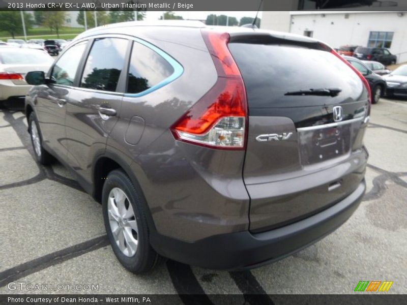 Urban Titanium Metallic / Beige 2013 Honda CR-V EX-L AWD