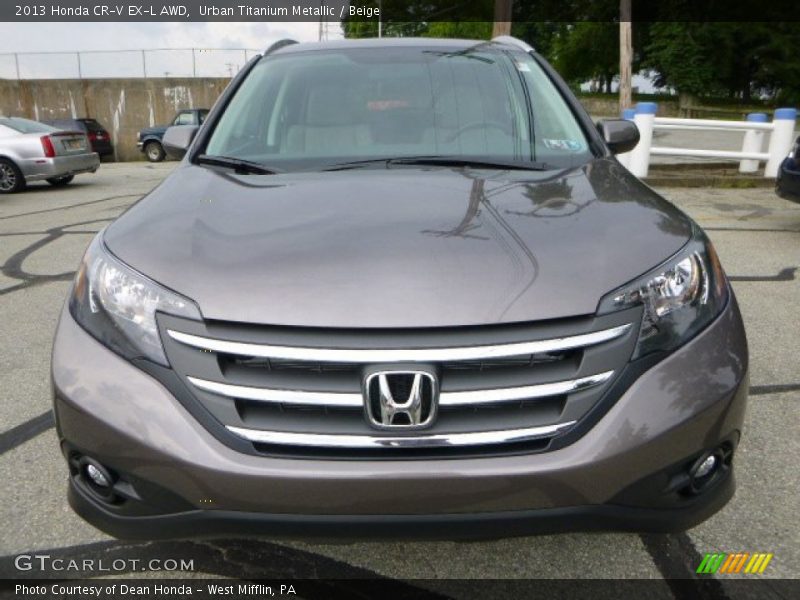 Urban Titanium Metallic / Beige 2013 Honda CR-V EX-L AWD