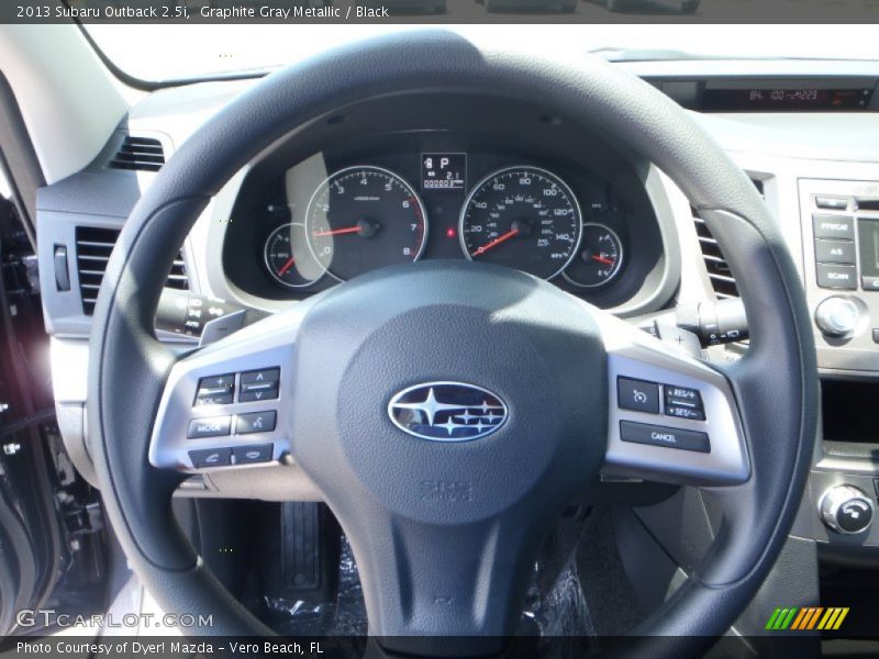 Graphite Gray Metallic / Black 2013 Subaru Outback 2.5i
