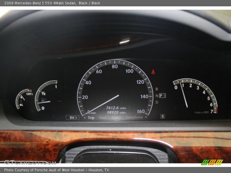 Black / Black 2009 Mercedes-Benz S 550 4Matic Sedan