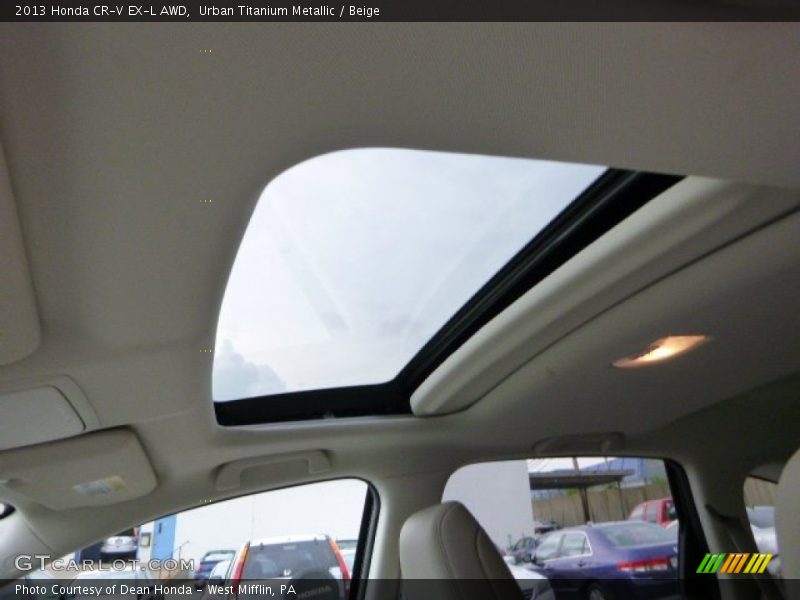Urban Titanium Metallic / Beige 2013 Honda CR-V EX-L AWD