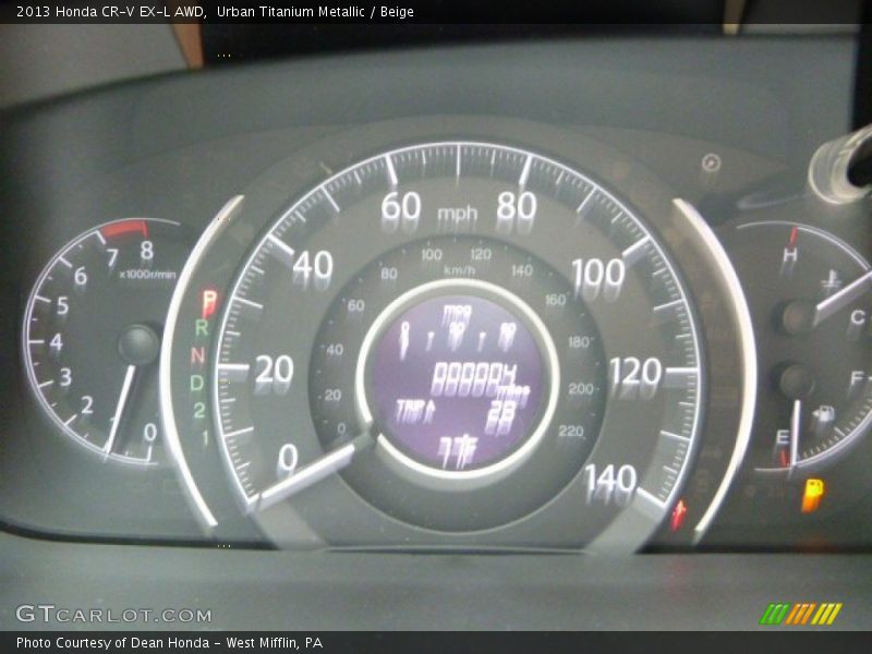 Urban Titanium Metallic / Beige 2013 Honda CR-V EX-L AWD