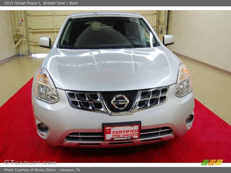 Brilliant Silver / Black 2013 Nissan Rogue S