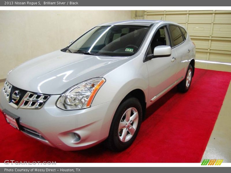 Brilliant Silver / Black 2013 Nissan Rogue S