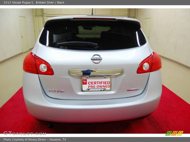 Brilliant Silver / Black 2013 Nissan Rogue S