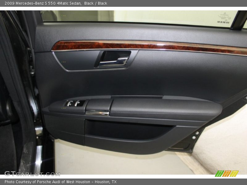 Black / Black 2009 Mercedes-Benz S 550 4Matic Sedan