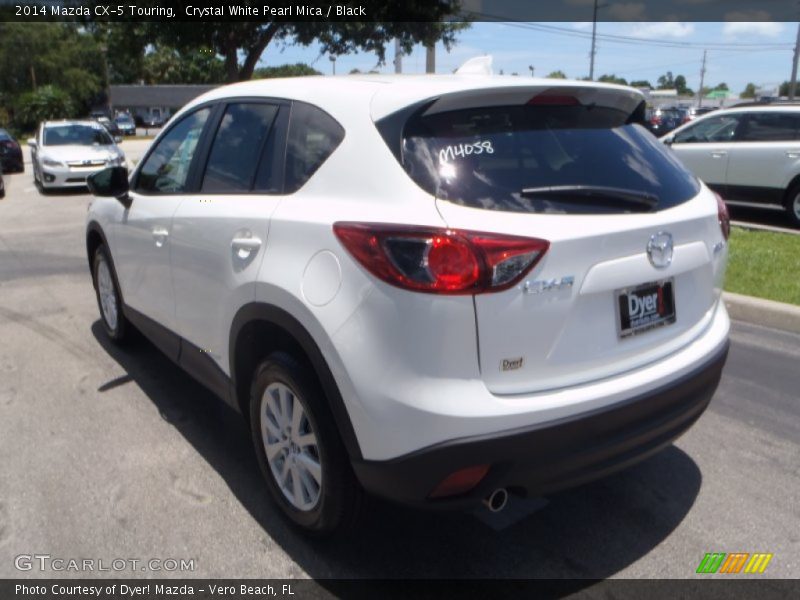 Crystal White Pearl Mica / Black 2014 Mazda CX-5 Touring