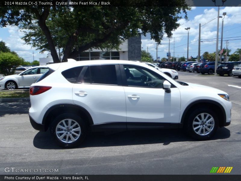 Crystal White Pearl Mica / Black 2014 Mazda CX-5 Touring