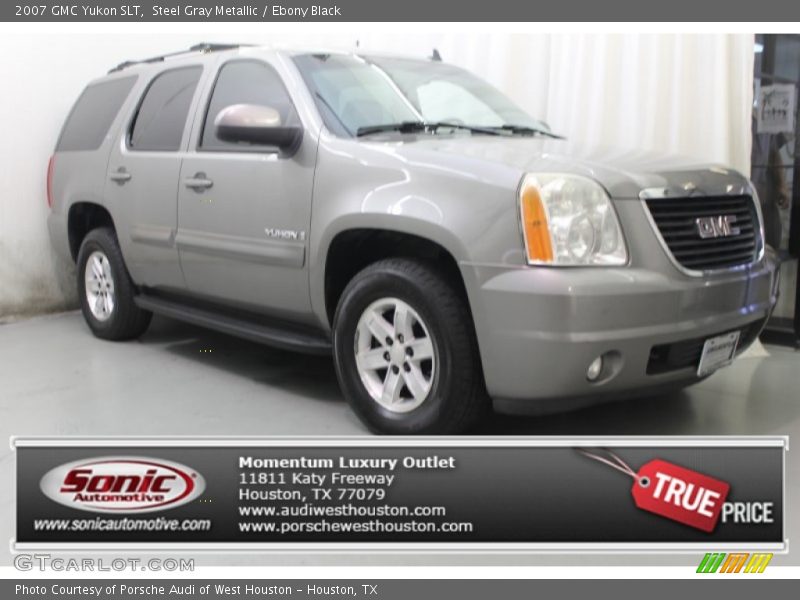 Steel Gray Metallic / Ebony Black 2007 GMC Yukon SLT