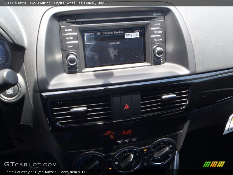 Crystal White Pearl Mica / Black 2014 Mazda CX-5 Touring