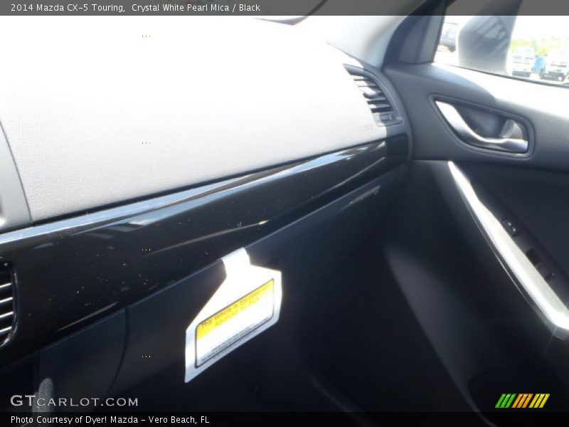Crystal White Pearl Mica / Black 2014 Mazda CX-5 Touring