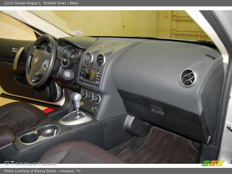 Brilliant Silver / Black 2013 Nissan Rogue S