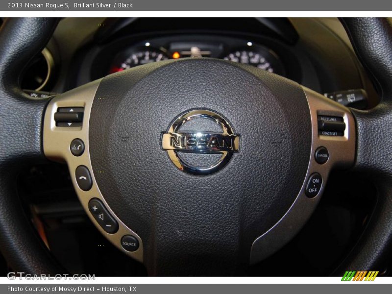 Brilliant Silver / Black 2013 Nissan Rogue S