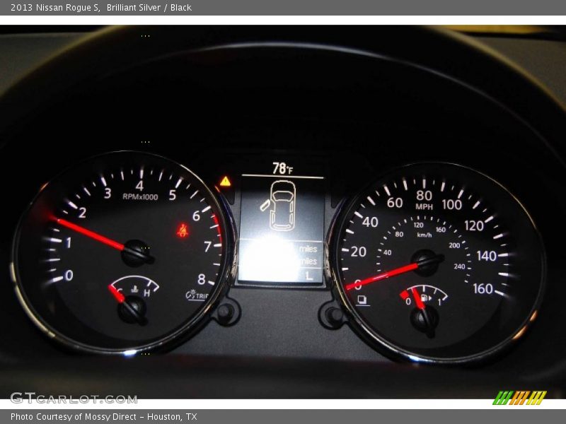 Brilliant Silver / Black 2013 Nissan Rogue S