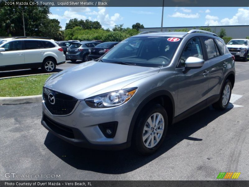 Liquid Silver Metallic / Black 2014 Mazda CX-5 Touring
