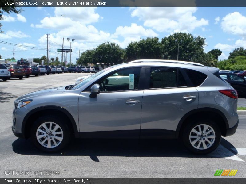 Liquid Silver Metallic / Black 2014 Mazda CX-5 Touring