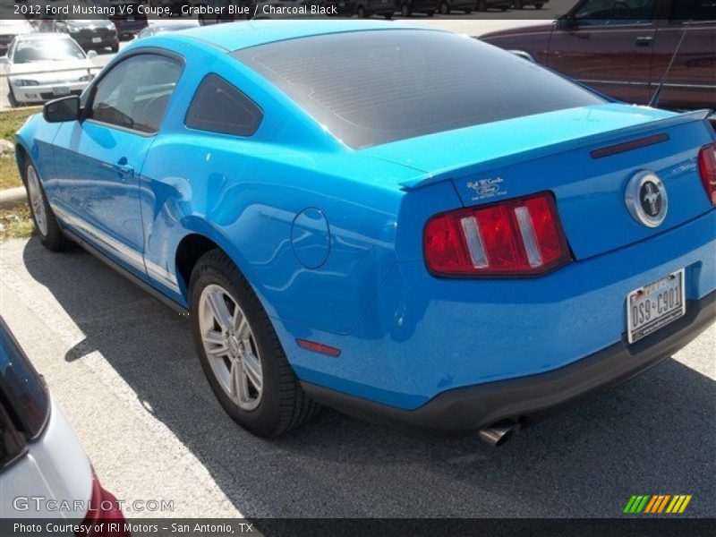 Grabber Blue / Charcoal Black 2012 Ford Mustang V6 Coupe