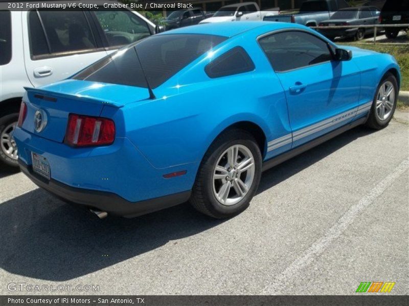 Grabber Blue / Charcoal Black 2012 Ford Mustang V6 Coupe