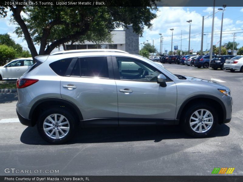 Liquid Silver Metallic / Black 2014 Mazda CX-5 Touring