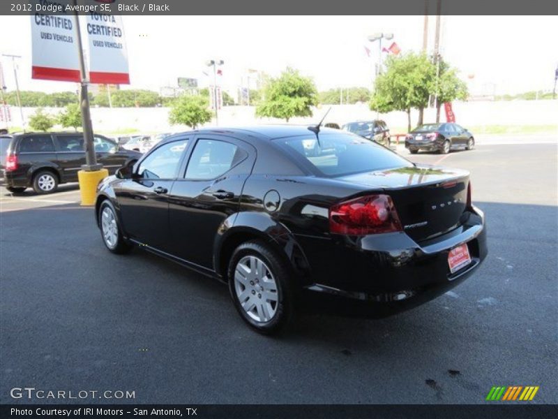 Black / Black 2012 Dodge Avenger SE
