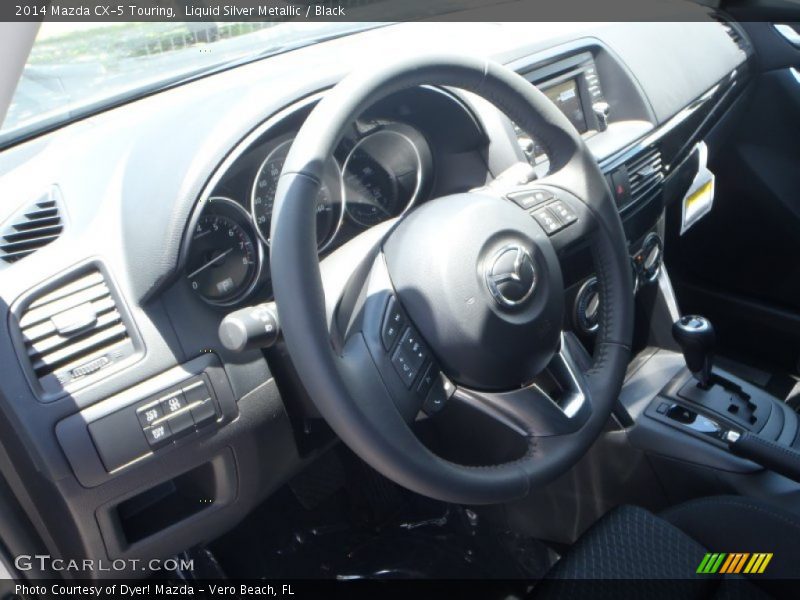 Liquid Silver Metallic / Black 2014 Mazda CX-5 Touring