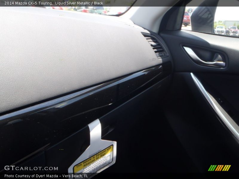 Liquid Silver Metallic / Black 2014 Mazda CX-5 Touring