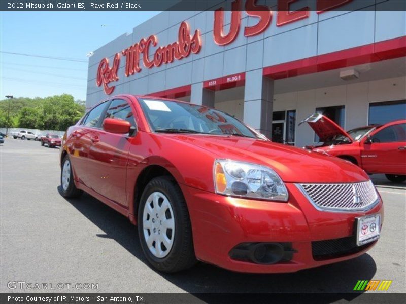 Rave Red / Black 2012 Mitsubishi Galant ES