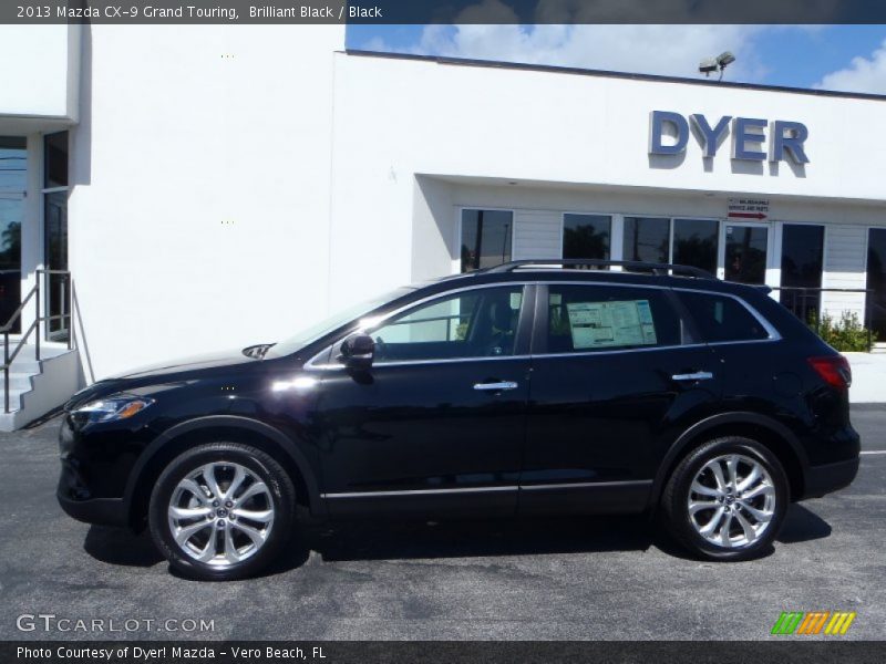 Brilliant Black / Black 2013 Mazda CX-9 Grand Touring