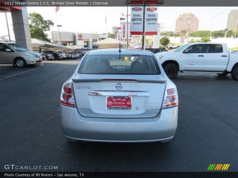 Brilliant Silver Metallic / Charcoal 2012 Nissan Sentra 2.0 S