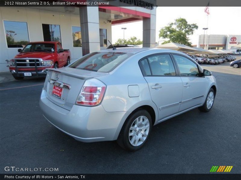 Brilliant Silver Metallic / Charcoal 2012 Nissan Sentra 2.0 S