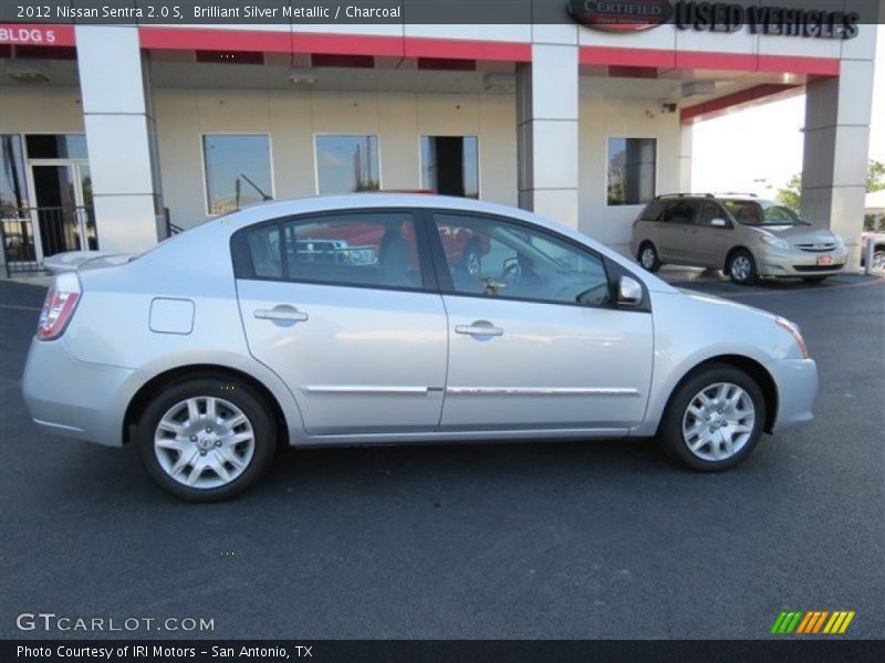 Brilliant Silver Metallic / Charcoal 2012 Nissan Sentra 2.0 S